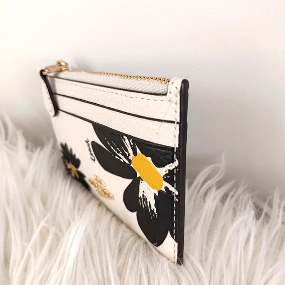 Coach Mini Skinny Id Case With Floral Print CZ595 - Picture 6 of 9